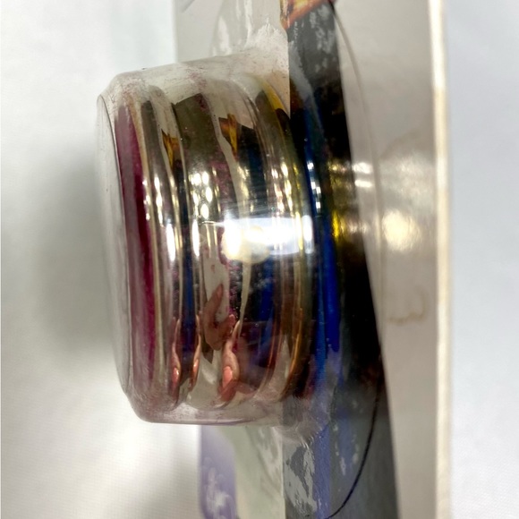 Vintage 1999 Silver Plated Red Velvet Lined Drip Ring for Wine Bottles New - Picture 5 of 6